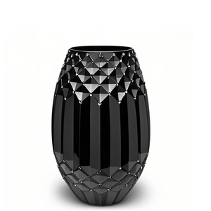 Macetas Modernas de Metal Negro con Acabado Mate, Jarrón de Estilo Industrial para Decoración de Oficina, Maceta para Plantas de Interior - Product Image 5