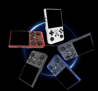 Consoles de jeux portables R36 Max, écran IPS de 4,0 pouces, grand écran, 10 000+ jeux intégrés, lecteur open source, joystick 3D, console de jeux vidéo
