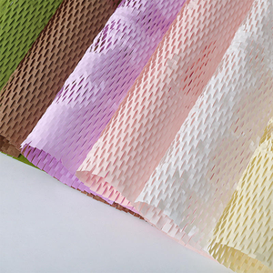 Sheeted Honeycomb <b>Paper</b> for Bouquet Wrapping - Thickened Grid <b>Pattern</b> Gift Packaging <b>Paper</b> - Product Image 4
