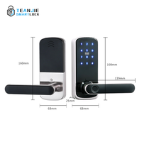 Serrure de porte intelligente biométrique TUYA avec contrôle par application WiFi à distance, carte de mot de passe, entrée sans clé, sécurité domestique