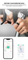 Anillo Inteligente Impermeable con Monitor de Actividad Física, Cambio de Video, Compatible con IOS y Android, Anillo de Salud para Hombres y Mujeres