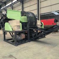 Ligne de production automatique de broyage de pneus usagés pour la transformation de la poudre de caoutchouc recyclé - Ensemble complet d'équipements 2 tonnes/heure