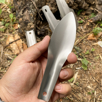 Rover Camel – pelle à main ultra-légère en titane, pelle de jardin, pour camping en plein air, randonnée, trekking, avec/sans clip