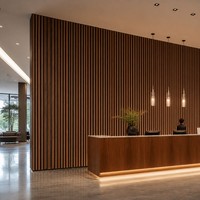 Panneau acoustique en fibre de polyester pour salle de conférence, mur de fond personnalisé, insonorisation et absorption acoustique, fabriqué à Xingtai, Hebei