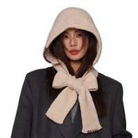 Exportación de comercio exterior solo nuevo personaje DELL pasamontañas sombrero mujer otoño e invierno cálido protección para los oídos gorra bufanda uno