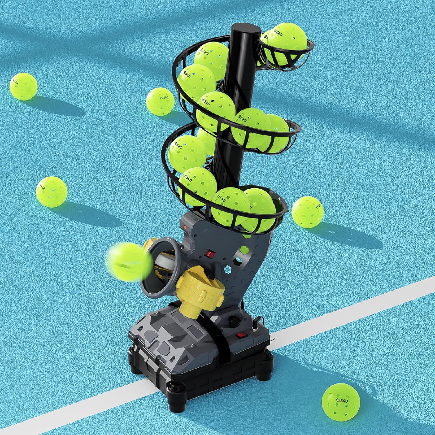 Professional Training Battery-Powered Pickleball & Tennis Ball Shooting Machine Small and Efficient