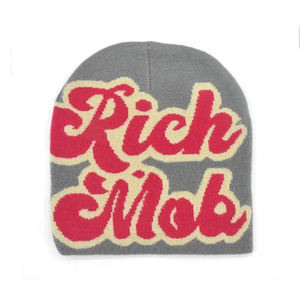 Cappello Jacquard in maglia Jacquard 100% acrilico personalizzato Logo caldo stile sport invernali cappello per uomo donna Streetwear OEM - Product Image 3