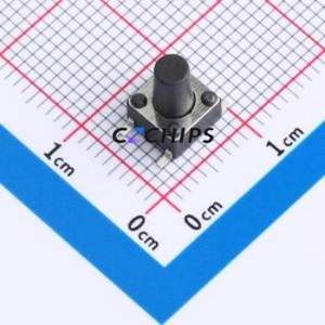 BX-TS-26-669TT Tactile Switch SMD-4P,6x6mm Switch Single Pole Single Throw Round Button 2.6N Vertical Mount - Product Image 1