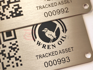 Etichetta per Beni in Acciaio Inossidabile Personalizzata con Codice QR per Tracciamento Attrezzature - Product Image 2