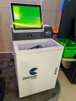 Máquina POS de quiosco de pago con módulo RFID, terminal de autoservicio, lector de tarjetas de quiosco, impresora térmica, tienda de ropa