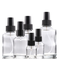 Flacon en verre vide de luxe vert personnalisé, finition givrée, estampage doré pour huile essentielle et sérum capillaire - 30ml/50ml/100ml