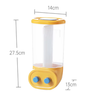 Grands récipients hermétiques pour le stockage des aliments Distributeur mural de riz de cuisine en plastique Distributeurs d'aliments secs pour le stockage des céréales