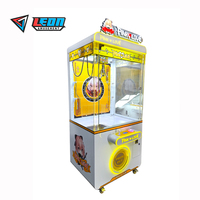 Meilleures ventes : Machine d'arcade à pince pour enfants, à monnayeur, avec boîte à prix, modèle Leon PINK LOVE, en métal et plastique