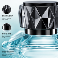 Flacon de parfum en verre prismatique mat personnalisable à marque privée avec sérigraphie et marquage à chaud, rechargeable pour la vente en gros