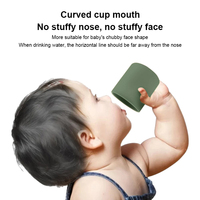 Vaisselle moderne de qualité alimentaire pour tout-petits 6 pièces avec cuillère sans Bpa pour enfants bol à ventouse produits de salle à manger ensemble d'alimentation en silicone pour bébé