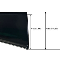 Usine personnalisé montage plat billet moulage Info bandes adhésif prix étagère étiquette porte-étiquette bande données bande adhésive pour étagères
