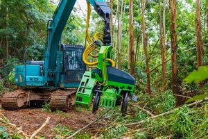 Machinerie forestière pour la coupe des arbres d'eucalyptus, la récolte de grumes, machine forestière pour la coupe du bois, équipement d'exploitation forestière, tête de récolte - Product Image 2