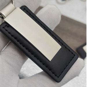 Ys894 Promotional Gift Custom Embossed Logo Laser Engraving Car <b>Keyring</b> Pu Metal <b>Leather</b> Keychain - Product Image 4