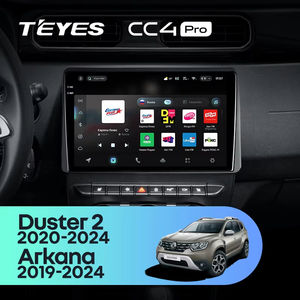 TEYES CC4 PRO pour <span class=keywords><strong>Renault</strong></span> Duster HM 2 2020 - 2024 <span class=keywords><strong>Arkana</strong></span> 2019 - 2024 CarPlay Android Auto 2DIN - Product Image 2