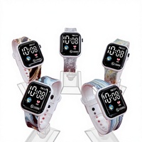 Jam Tangan Digital LED Cetak Cina Grosir Laris 2026, Bentuk Persegi, Elektronik, Personal, untuk Pria Wanita Pelajar, Jam Tangan Olahraga