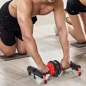 Rullo multifunzionale dello strumento della corda di tiro della ventosa della ruota addominale di 4 colori per l'esercizio dell'interno del muscolo addominale - Product Image 5