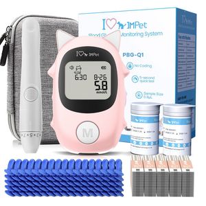 도매 휴대용 반려동물 혈당 측정기 사용이 간편하고 안전하며 신뢰할 수 있는 재사용 가능 고양이 개 당뇨병 테스트 스트립 포함 - Product Image 1
