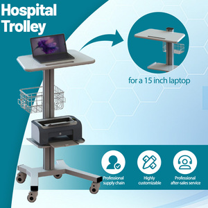Carro de Equipo Médico Ajustable para <span class=keywords><strong>Ultrasonido</strong></span>, Medicamentos, Endoscopio, Electrocardiógrafo, Salón de Belleza, Hospital - Product Image 2