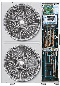 Unité extérieure VRF double-rotative 28 CV sur pied pour climatiseur central commercial 380~415V 3N 50Hz Système CVC haute capacité - Product Image 4