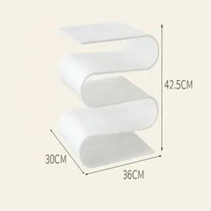 Modern Acrylic Side Table Stand Home Decor Small Bookshelf Magazine Rack Clear Lucite Coffee Acrylic End Table Display
