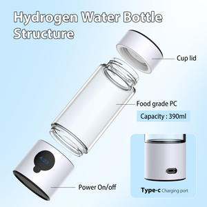 Suyzeko 000ppb + H2 62 قلوي ياباني محمول زجاجة ماء هيدروجين التحليل الكهربائي 5000ppb - Product Image 2