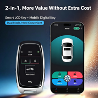 Clé de voiture intelligente à écran LCD, mise à niveau universelle compatible avec tous les modèles de voitures