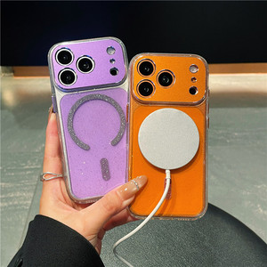 เคสใสกันกระแทก TPU PC สำหรับ iPhone 17 Pro พร้อมเลนส์กล้อง, เคสแม่เหล็กแบบกลิตเตอร์สำหรับ iPhone 17 Pro Max - Product Image 2