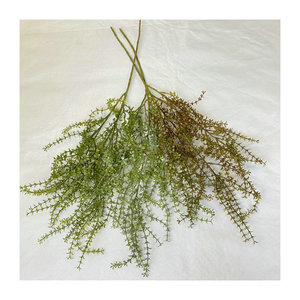 Fábrica de Flores Meiyu Craft, Hojas Artificiales de Bottlebrush de 30cm-100cm, Color Blanco, Verde Esmeralda, Color Atardecer, Decoración para Bodas - Product Image 5