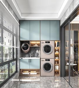 Trên tủ cho máy giặt giá rẻ máy giặt tủ đứng PVC tủ máy giặt - Product Image 6