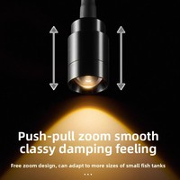 Mini foco LED Yee para pecera sudamericana, pequeña Luz de abrazadera impermeable para decoraciones de acuario
