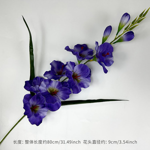 Ramo de Gladiolos Artificiales de Tela de Seda de 80 cm de Altura, Simulación Realista, Decoración para Bodas y Hogar - Product Image 6