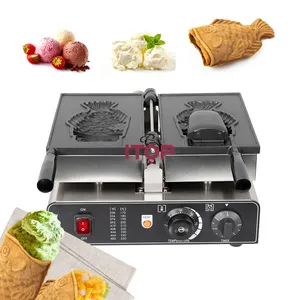 Ice Cream Taiyaki Maker Fish Shape Taiyaki Maker Newest Ice Cream Fish Shape Cake Waffle Cone Machine