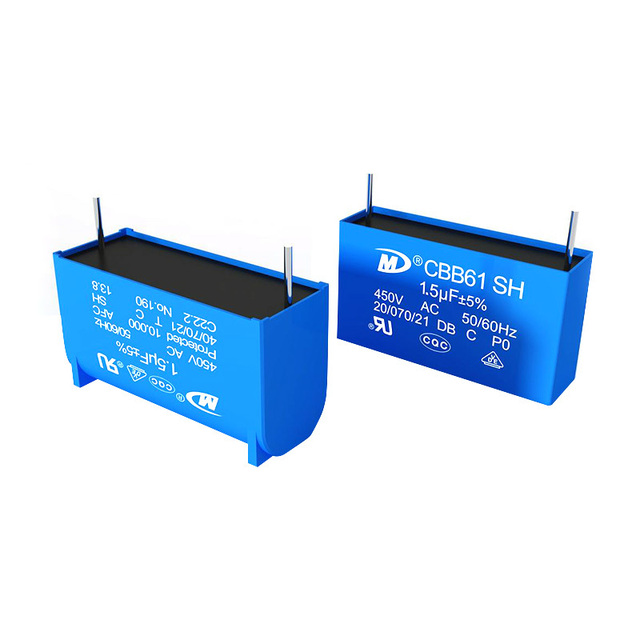 OEM ultra capacitor manufacturer 10uf 250v CBB61 AC starting fan capacitors with pin
