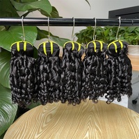 12a Grado Fumi Pixy Paquetes de cabello rizado Cutícula virgen Alineada Funmi Hair Super Double Drawn Sdd Bouncy Pixie Curls Bundles