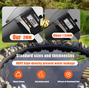 HDPE/LLDPE 복합 지오멤브레인 산업용 야외 어류 수조 라이닝 연못 댐 새우 양식장 자외선 차단 친환경 내구성 5년 보증 - Product Image 5