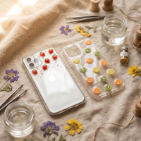 Kerajinan Resin Irisan Buah BZY, Gantungan Kunci Resin Custom, Ornamen Dekoratif Mini untuk Proyek DIY, Dekorasi Rumah