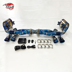 Escape Trasero de Titanio para 991.1 GT3/RS 3.8L 4.0L, Puntas Azules Quemadas, Control por Vacío y Remoto, Envío Inmediato - Product Image 4