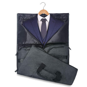 Bolsa de Viaje de Fin de Semana Plegable Impermeable con Logotipo Personalizado, Bolsa de Ropa para Trajes de <span class=keywords><strong>Hombre</strong></span>, Bolsa de Viaje de Cuero de Lujo - Product Image 3