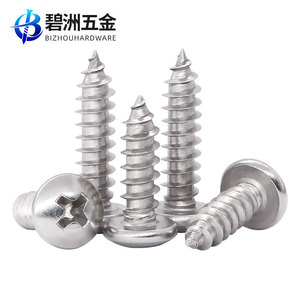 Vis autotaraudeuses à tête fraisée Phillips en acier inoxydable 304 BIZHOUHARDWARE, métriques M1 M2 M3 M4 M5 M8, fixations pour bois - Product Image 3