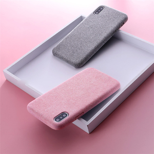 Semplice Tpu Cassa Del Telefono per il <span class=keywords><strong>iphone</strong></span> Caso di <span class=keywords><strong>X</strong></span> 5.8 pollice Silicone Tessuto Canvas Peluche Della Copertura Posteriore - Product Image 2