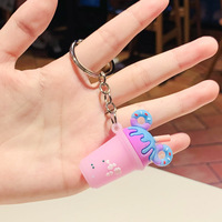 Offre Spéciale : Liquide de silicone pour porte-clés Kawaii Bubble Tea & Milk Tea – Durable et Écologique