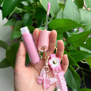 唇部化妆产品批发OEM低起订量防水素食有机持久保湿唇彩水果唇膏钥匙链 - Product Image 4