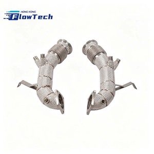 Tubería de Escape de Alta Calidad FlowTech SS304 con Protector Térmico para Audi R8 5.2L V10 2020+ - Product Image 4