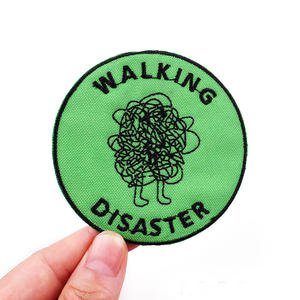 Logotipo personalizado puff abeja Tigre respaldo magnético toalla carta de transferencia de calor de corte por láser floral flor apliques bordado parche - Product Image 1