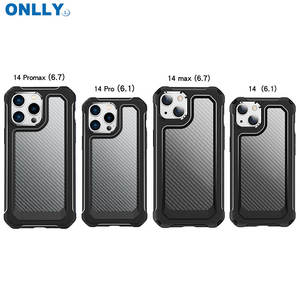 Effacer Cover 13 12 <span class=keywords><strong>11</strong></span> Modèle En Fiber de Carbone Armure Manchon De Protection TPU + PC Téléphone Shell Cas Pour <span class=keywords><strong>iPhone</strong></span> 14/max/pro/ pro max - Product Image 1